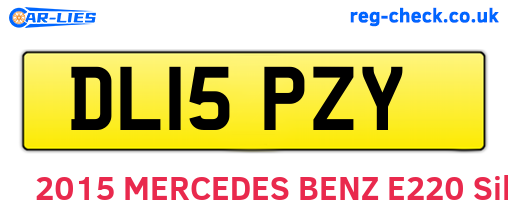 DL15PZY are the vehicle registration plates.