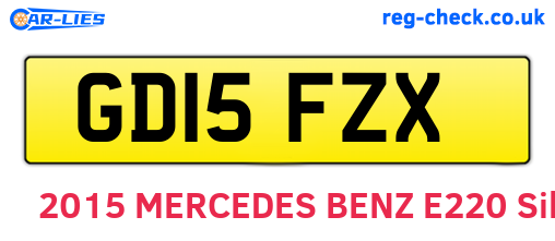 GD15FZX are the vehicle registration plates.