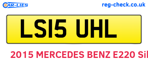 LS15UHL are the vehicle registration plates.