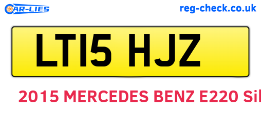 LT15HJZ are the vehicle registration plates.