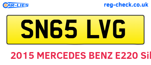 SN65LVG are the vehicle registration plates.