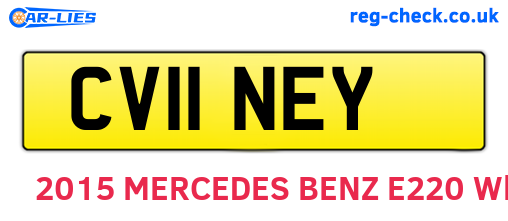 CV11NEY are the vehicle registration plates.
