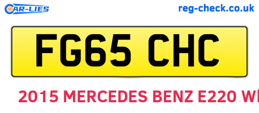 FG65CHC are the vehicle registration plates.