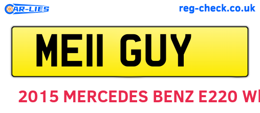 ME11GUY are the vehicle registration plates.