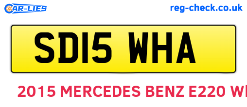 SD15WHA are the vehicle registration plates.