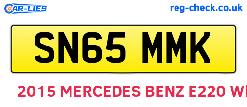 SN65MMK are the vehicle registration plates.
