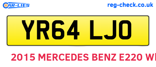 YR64LJO are the vehicle registration plates.