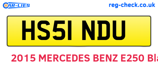 HS51NDU are the vehicle registration plates.