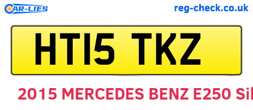 HT15TKZ are the vehicle registration plates.