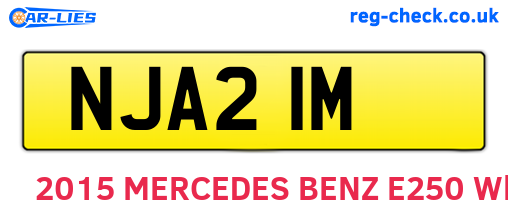 NJA21M are the vehicle registration plates.