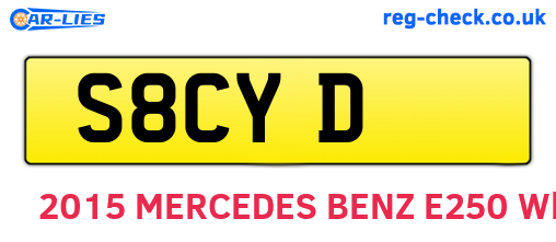 S8CYD are the vehicle registration plates.