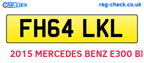 FH64LKL are the vehicle registration plates.