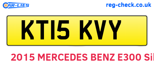 KT15KVY are the vehicle registration plates.