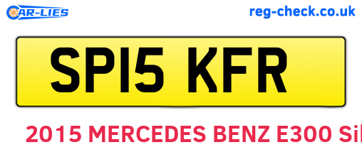 SP15KFR are the vehicle registration plates.
