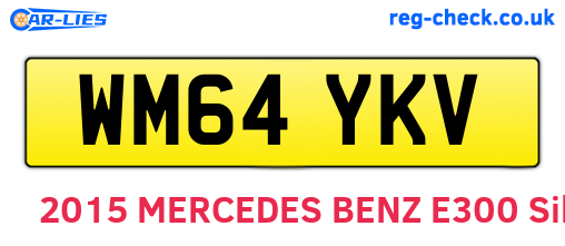 WM64YKV are the vehicle registration plates.