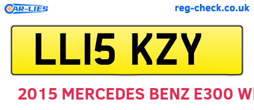 LL15KZY are the vehicle registration plates.