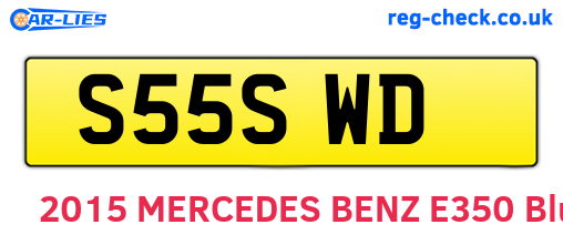 S55SWD are the vehicle registration plates.