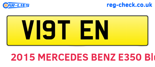 V19TEN are the vehicle registration plates.