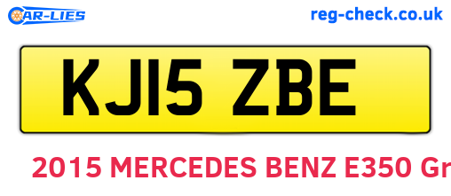 KJ15ZBE are the vehicle registration plates.