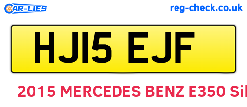 HJ15EJF are the vehicle registration plates.