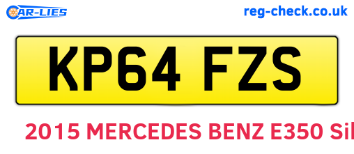 KP64FZS are the vehicle registration plates.