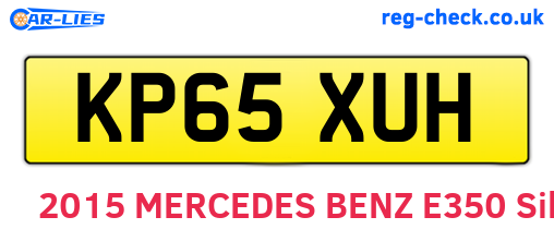 KP65XUH are the vehicle registration plates.