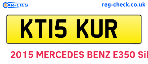 KT15KUR are the vehicle registration plates.