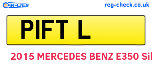 P1FTL are the vehicle registration plates.