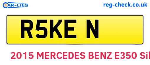 R5KEN are the vehicle registration plates.
