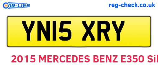 YN15XRY are the vehicle registration plates.