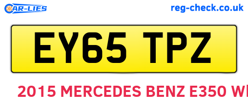 EY65TPZ are the vehicle registration plates.