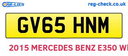 GV65HNM are the vehicle registration plates.