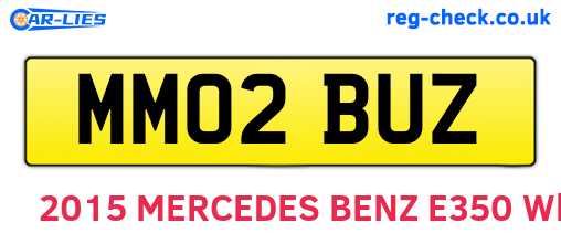 MM02BUZ are the vehicle registration plates.
