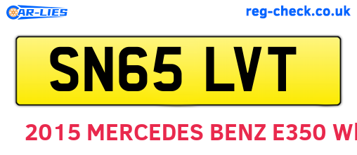 SN65LVT are the vehicle registration plates.