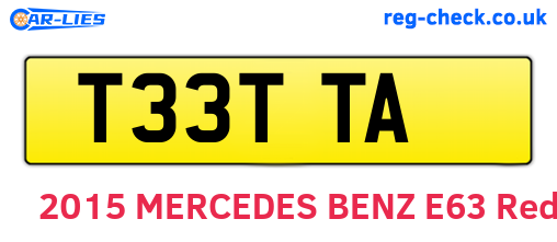 T33TTA are the vehicle registration plates.