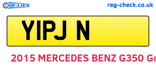 Y1PJN are the vehicle registration plates.