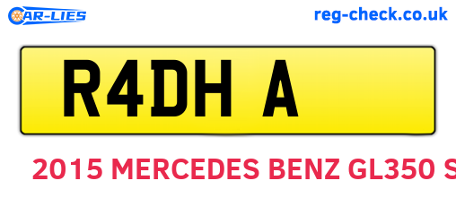 R4DHA are the vehicle registration plates.