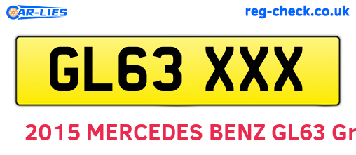 GL63XXX are the vehicle registration plates.