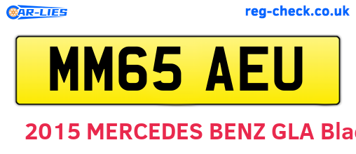 MM65AEU are the vehicle registration plates.