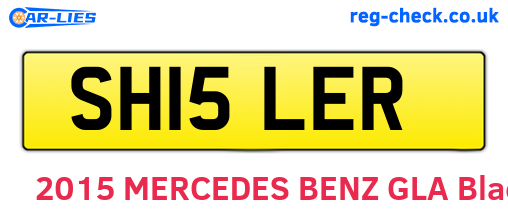 SH15LER are the vehicle registration plates.