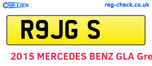 R9JGS are the vehicle registration plates.
