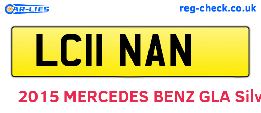 LC11NAN are the vehicle registration plates.