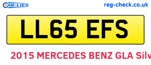 LL65EFS are the vehicle registration plates.