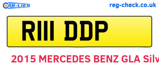 R111DDP are the vehicle registration plates.