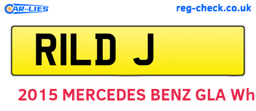 R1LDJ are the vehicle registration plates.