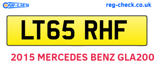 LT65RHF are the vehicle registration plates.