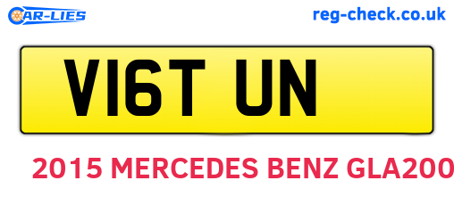 V16TUN are the vehicle registration plates.