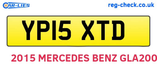 YP15XTD are the vehicle registration plates.