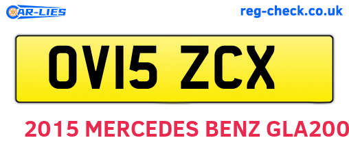 OV15ZCX are the vehicle registration plates.