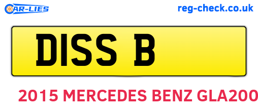 D1SSB are the vehicle registration plates.